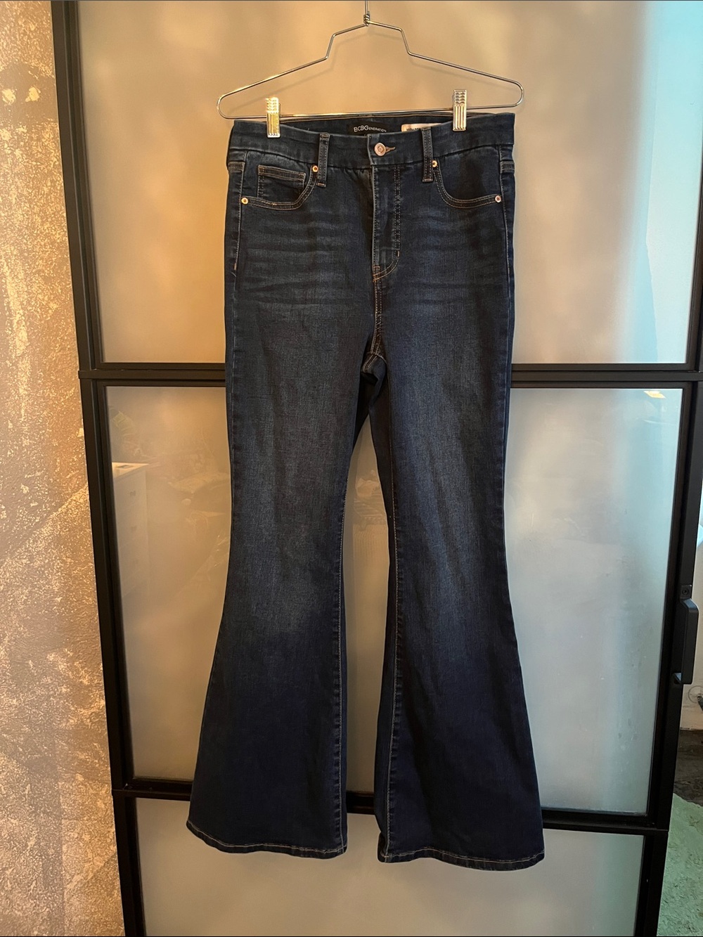 BCBGeneration Dark Blue Flare Jeans